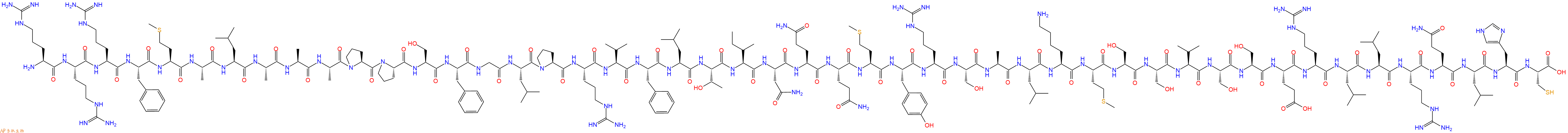 专肽生物产品H2N-Arg-Arg-Arg-Phe-Met-Ala-Leu-Ala-Ala-Ala-Pro-Pro-Ser-Phe-Gly-Leu-Pro-Arg-Val-Phe-Leu-Thr-Ile-Asn-Gln-Gln-Met-Tyr-Arg-Ser-Ala-Leu-Lys-Met-Ser-Ser-Val-Ser-Ser-Glu-Arg-Leu-Leu-Arg-Gln-Leu-His-Cys-OH