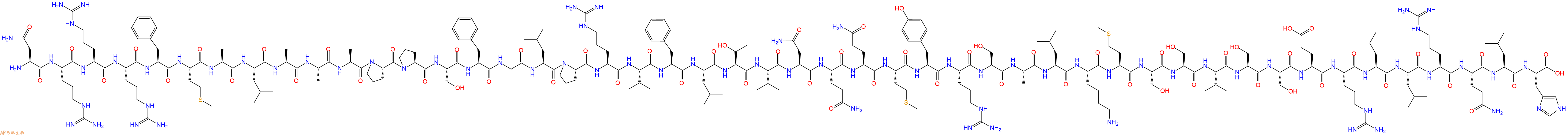 专肽生物产品H2N-Asn-Arg-Arg-Arg-Phe-Met-Ala-Leu-Ala-Ala-Ala-Pro-Pro-Ser-Phe-Gly-Leu-Pro-Arg-Val-Phe-Leu-Thr-Ile-Asn-Gln-Gln-Met-Tyr-Arg-Ser-Ala-Leu-Lys-Met-Ser-Ser-Val-Ser-Ser-Glu-Arg-Leu-Leu-Arg-Gln-Leu-His-OH