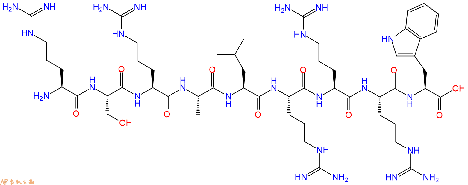 专肽生物产品H2N-Arg-Ser-Arg-Ala-Leu-Arg-Arg-Arg-Trp-OH