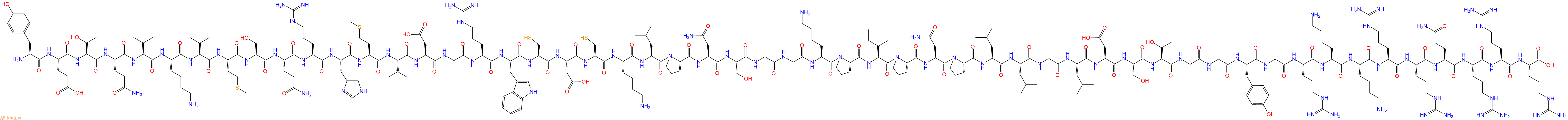 专肽生物产品H2N-Tyr-Glu-Thr-Gln-Val-Lys-Val-Met-Ser-Gln-Arg-His-Met-Ile-Asp-Gly-Arg-Trp-Cys-Asp-Cys-Lys-Leu-Pro-Asn-Ser-Gly-Gly-Lys-Pro-Ile-Pro-Asn-Pro-Leu-Leu-Gly-Leu-Asp-Ser-Thr-Gly-Gly-Tyr-Gly-Arg-Lys-Lys-Arg-Arg-Gln-Arg-Arg-Arg-OH