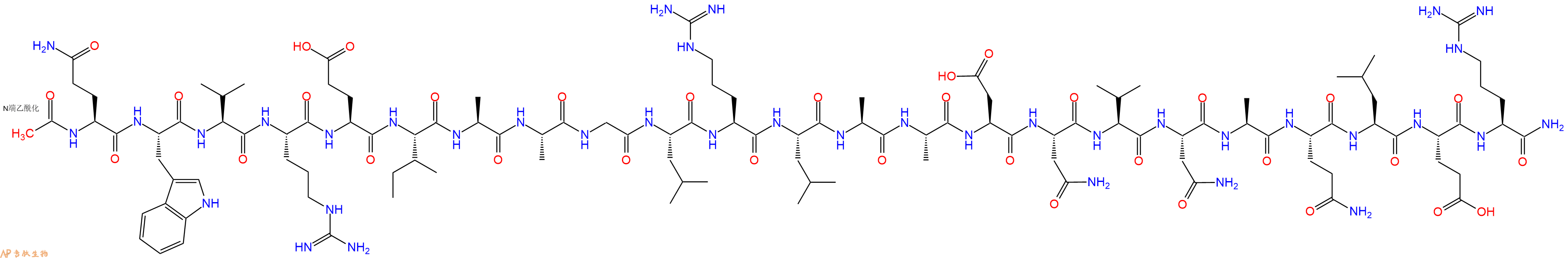专肽生物产品Ac-Gln-Trp-Val-Arg-Glu-Ile-Ala-Ala-Gly-Leu-Arg-Leu-Ala-Ala-Asp-Asn-Val-Asn-Ala-Gln-Leu-Glu-Arg-NH2