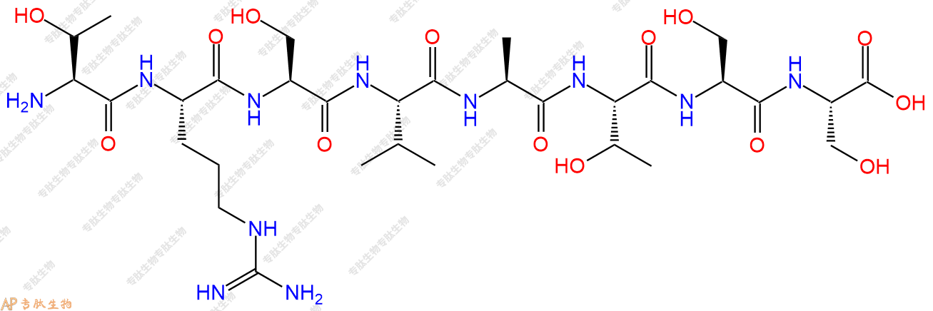 专肽生物产品H2N-Thr-Arg-Ser-Val-Ala-Thr-Ser-Ser-OH