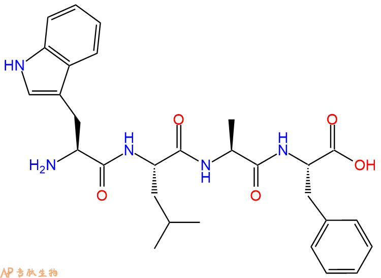 专肽生物产品H2N-Trp-Leu-Ala-Phe-OH