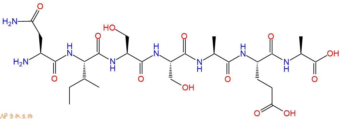 专肽生物产品H2N-Asn-Ile-Ser-Ser-Ala-Glu-Ala-OH
