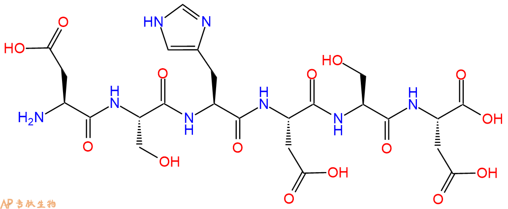 专肽生物产品H2N-Asp-Ser-His-Asp-Ser-Asp-OH