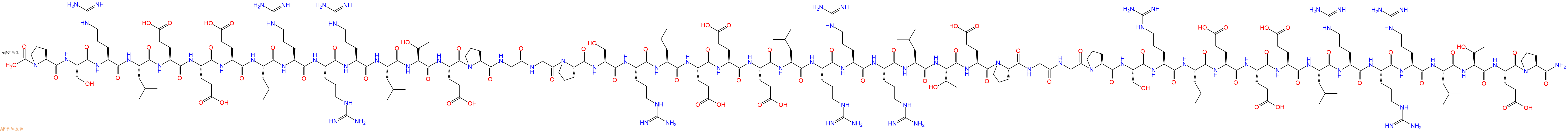 专肽生物产品Ac-Pro-Ser-Arg-Leu-Glu-Glu-Glu-Leu-Arg-Arg-Arg-Leu-Thr-Glu-Pro-Gly-Gly-Pro-Ser-Arg-Leu-Glu-Glu-Glu-Leu-Arg-Arg-Arg-Leu-Thr-Glu-Pro-Gly-Gly-Pro-Ser-Arg-Leu-Glu-Glu-Glu-Leu-Arg-Arg-Arg-Leu-Thr-Glu-Pro-NH2