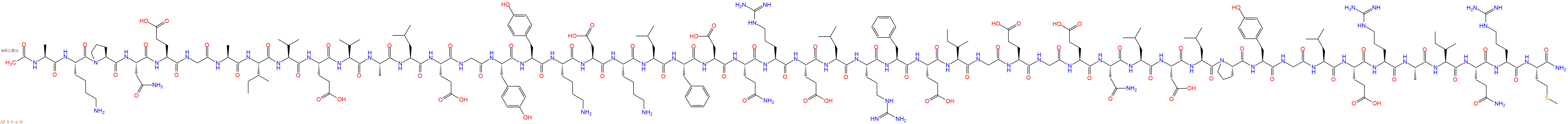 专肽生物产品Ac-Ala-Lys-Pro-Asn-Glu-Gly-Ala-Ile-Val-Glu-Val-Ala-Leu-Glu-Gly-Tyr-Tyr-Lys-Asp-Lys-Leu-Phe-Asp-Gln-Arg-Glu-Leu-Arg-Phe-Glu-Ile-Gly-Glu-Gly-Glu-Asn-Leu-Asp-Leu-Pro-Tyr-Gly-Leu-Glu-Arg-Ala-Ile-Gln-Arg-Met-NH2