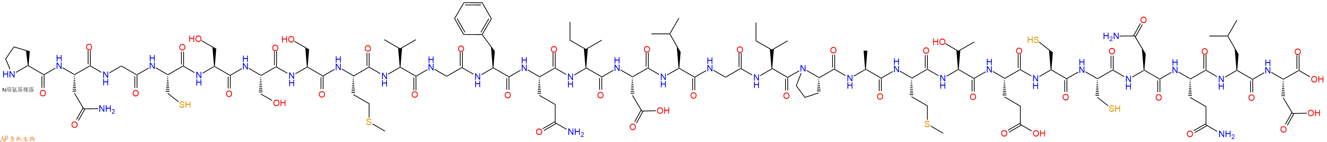 专肽生物产品H2N-Pro-Asn-Gly-Cys-Ser-Ser-Ser-Met-Val-Gly-Phe-Gln-Ile-Asp-Leu-Gly-Ile-Pro-Ala-Met-Thr-Glu-Cys-Cys-Asn-Gln-Leu-Asp-OH