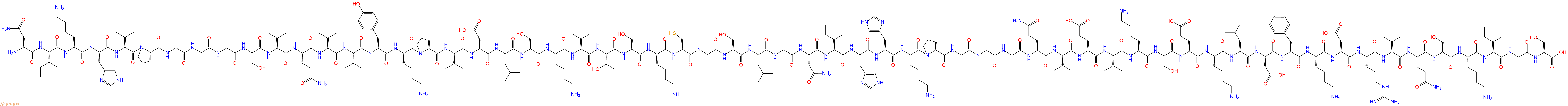 专肽生物产品H2N-Asn-Ile-Lys-His-Val-Pro-Gly-Gly-Gly-Ser-Val-Gln-Ile-Val-Tyr-Lys-Pro-Val-Asp-Leu-Ser-Lys-Val-Thr-Ser-Lys-Cys-Gly-Ser-Leu-Gly-Asn-Ile-His-His-Lys-Pro-Gly-Gly-Gly-Gln-Val-Glu-Val-Lys-Ser-Glu-Lys-Leu-Asp-Phe-Lys-Asp-Arg-Val-Gln-Ser-Lys-Ile-Gly-Ser-OH