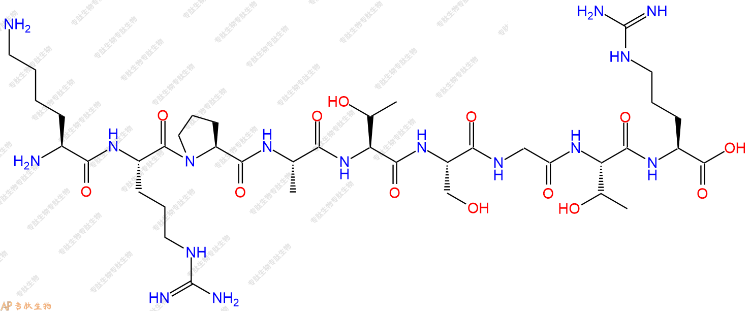 专肽生物产品H2N-Lys-Arg-Pro-Ala-Thr-Ser-Gly-Thr-Arg-OH