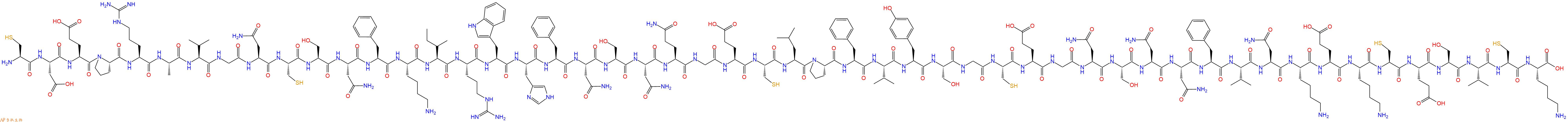 专肽生物产品H2N-Cys-Asp-Glu-Pro-Arg-Ala-Val-Gly-Asn-Cys-Ser-Asn-Phe-Lys-Ile-Arg-Trp-His-Phe-Asn-Ser-Asn-Gln-Gly-Glu-Cys-Leu-Pro-Phe-Val-Tyr-Ser-Gly-Cys-Glu-Gly-Asn-Ser-Asn-Asn-Phe-Val-Asn-Lys-Glu-Lys-Cys-Glu-Ser-Val-Cys-Lys-OH