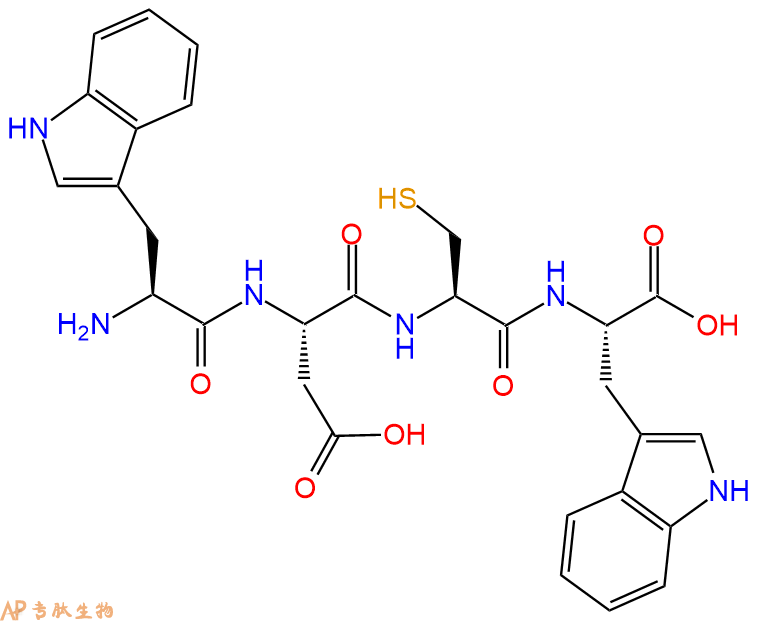 专肽生物产品H2N-Trp-Asp-Cys-Trp-OH
