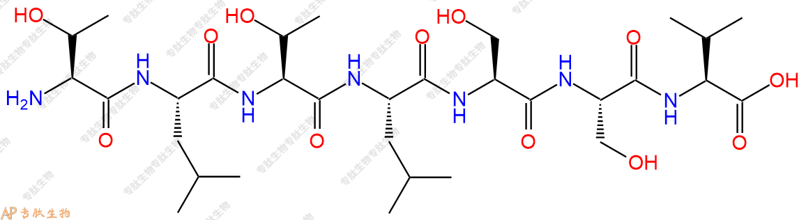 专肽生物产品H2N-Thr-Leu-Thr-Leu-Ser-Ser-Val-OH