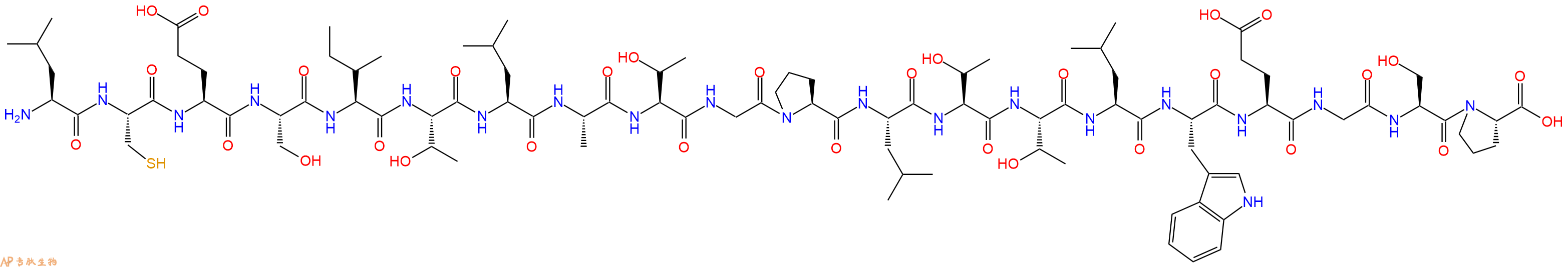 专肽生物产品H2N-Leu-Cys-Glu-Ser-Ile-Thr-Leu-Ala-Thr-Gly-Pro-Leu-Thr-Thr-Leu-Trp-Glu-Gly-Ser-Pro-OH