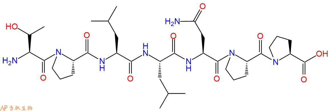 专肽生物产品H2N-Thr-Pro-Leu-Leu-Asn-Pro-Pro-OH