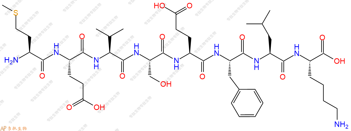 专肽生物产品H2N-Met-Glu-Val-Ser-Glu-Phe-Leu-Lys-OH