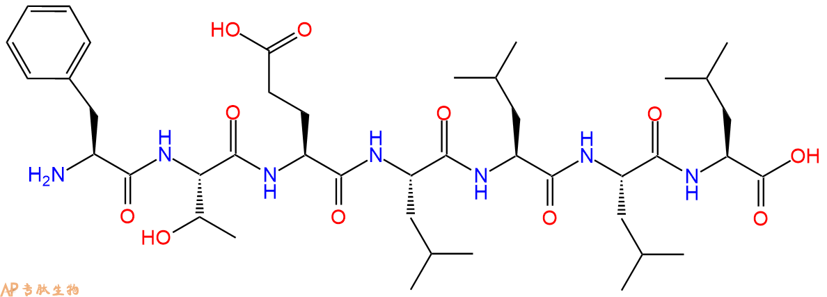 专肽生物产品H2N-Phe-Thr-Glu-Leu-Leu-Leu-Leu-OH