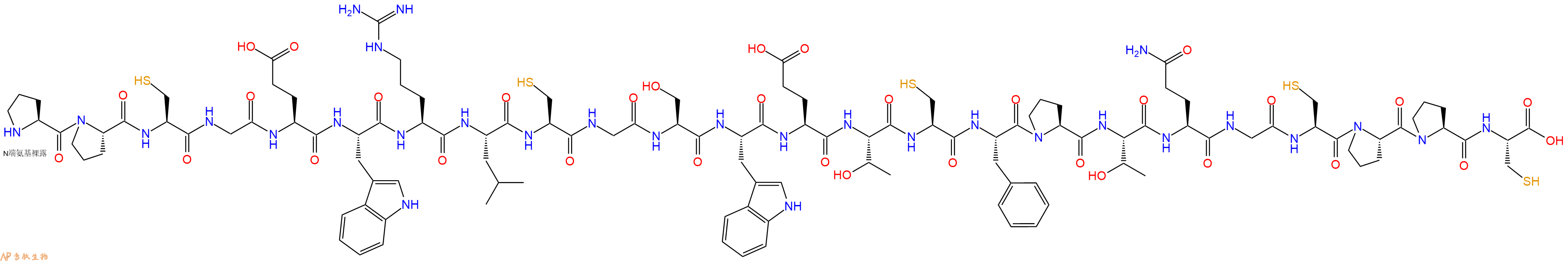 专肽生物产品H2N-Pro-Pro-Cys-Gly-Glu-Trp-Arg-Leu-Cys-Gly-Ser-Trp-Glu-Thr-Cys-Phe-Pro-Thr-Gln-Gly-Cys-Pro-Pro-Cys-OH