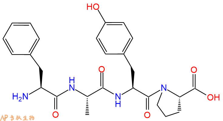 专肽生物产品H2N-Phe-Ala-Tyr-Pro-OH