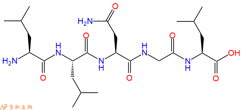 专肽生物产品H2N-Leu-Leu-Asn-Gly-Leu-OH