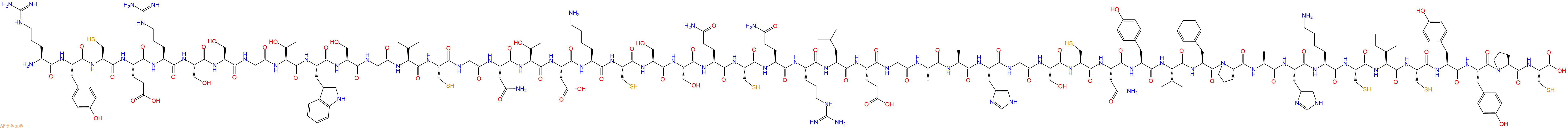 专肽生物产品H2N-Arg-Tyr-Cys-Glu-Arg-Ser-Ser-Gly-Thr-Trp-Ser-Gly-Val-Cys-Gly-Asn-Thr-Asp-Lys-Cys-Ser-Ser-Gln-Cys-Gln-Arg-Leu-Glu-Gly-Ala-Ala-His-Gly-Ser-Cys-Asn-Tyr-Val-Phe-Pro-Ala-His-Lys-Cys-Ile-Cys-Tyr-Tyr-Pro-Cys-OH