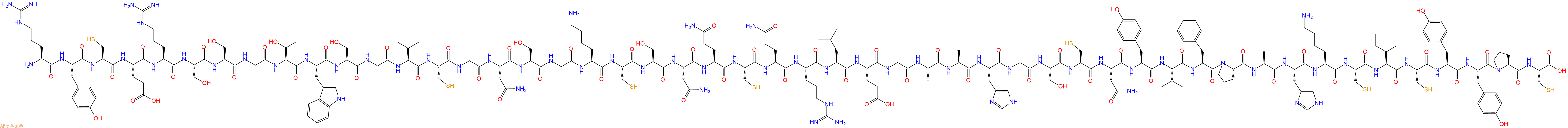 专肽生物产品H2N-Arg-Tyr-Cys-Glu-Arg-Ser-Ser-Gly-Thr-Trp-Ser-Gly-Val-Cys-Gly-Asn-Ser-Gly-Lys-Cys-Ser-Asn-Gln-Cys-Gln-Arg-Leu-Glu-Gly-Ala-Ala-His-Gly-Ser-Cys-Asn-Tyr-Val-Phe-Pro-Ala-His-Lys-Cys-Ile-Cys-Tyr-Tyr-Pro-Cys-OH