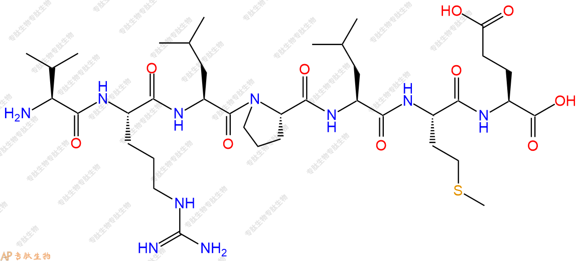 专肽生物产品H2N-Val-Arg-Leu-Pro-Leu-Met-Glu-OH