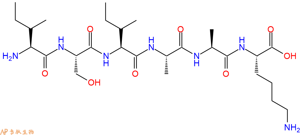 专肽生物产品H2N-Ile-Ser-Ile-Ala-Ala-Lys-OH