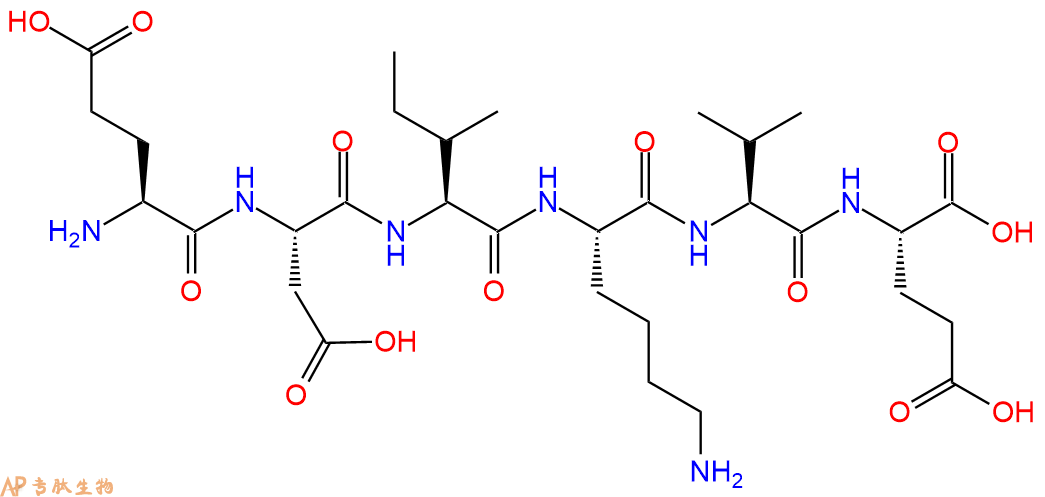 专肽生物产品H2N-Glu-Asp-Ile-Lys-Val-Glu-OH
