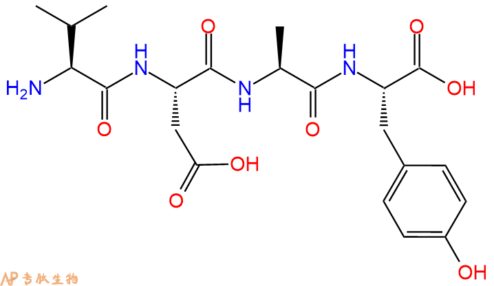 专肽生物产品H2N-Val-Asp-Ala-Tyr-OH