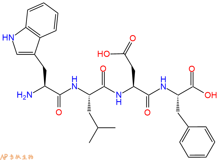 专肽生物产品H2N-Trp-Leu-Asp-Phe-OH