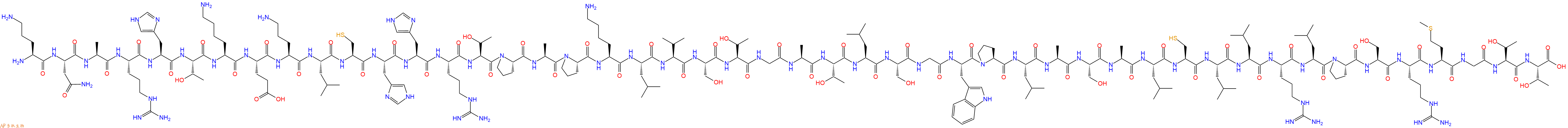 专肽生物产品H2N-Orn-Asn-Ala-Arg-His-Thr-Lys-Glu-Orn-Leu-Cys-His-His-Arg-Thr-Pro-Ala-Pro-Lys-Leu-Val-Ser-Thr-Gly-Ala-Thr-Leu-Ser-Gly-Trp-Pro-Leu-Ala-Ser-Ala-Leu-Cys-Leu-Leu-Arg-Leu-Pro-Ser-Arg-Met-Gly-Thr-Thr-OH