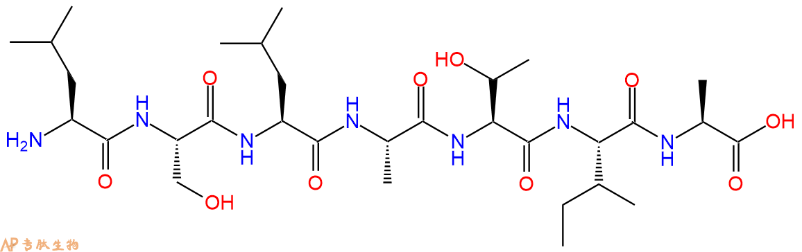 专肽生物产品H2N-Leu-Ser-Leu-Ala-Thr-Ile-Ala-OH