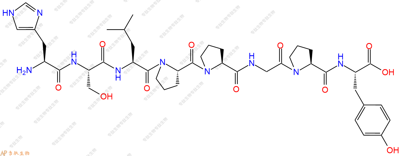 专肽生物产品H2N-His-Ser-Leu-Pro-Pro-Gly-Pro-Tyr-OH