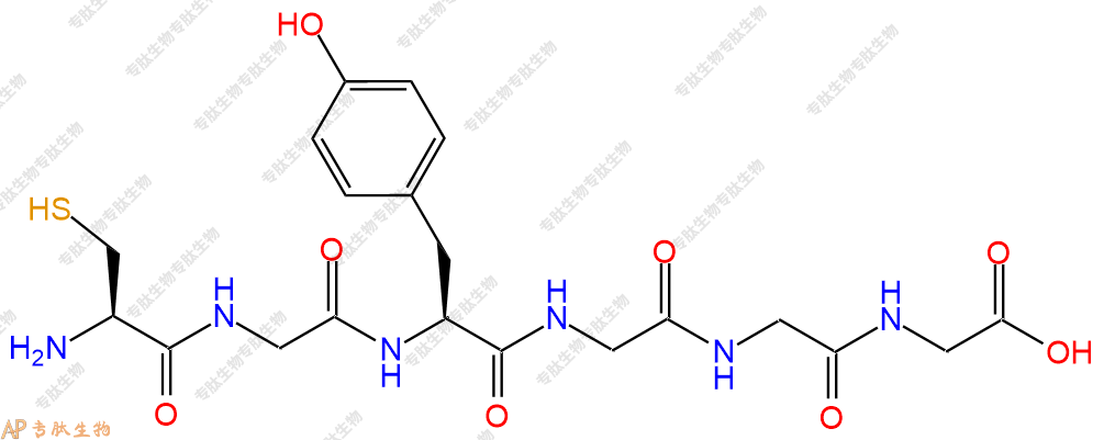 专肽生物产品H2N-Cys-Gly-Tyr-Gly-Gly-Gly-OH