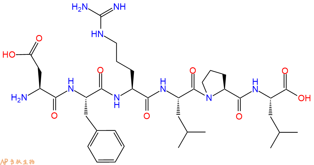 专肽生物产品H2N-Asp-Phe-Arg-Leu-Pro-Leu-OH