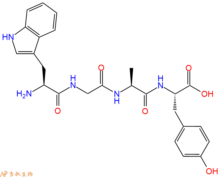 专肽生物产品H2N-Trp-Gly-Ala-Tyr-OH