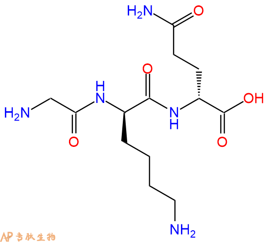 专肽生物产品H2N-Gly-DLys-DGln-OH