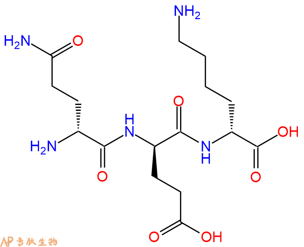 专肽生物产品H2N-DGln-DGlu-DLys-OH