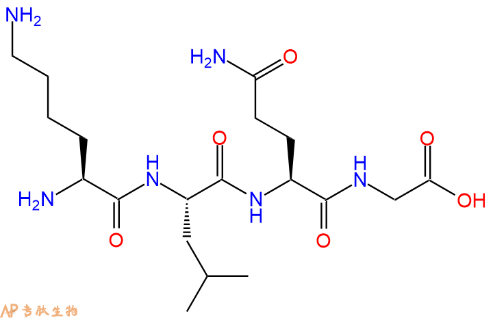 专肽生物产品H2N-Lys-Leu-Gln-Gly-OH