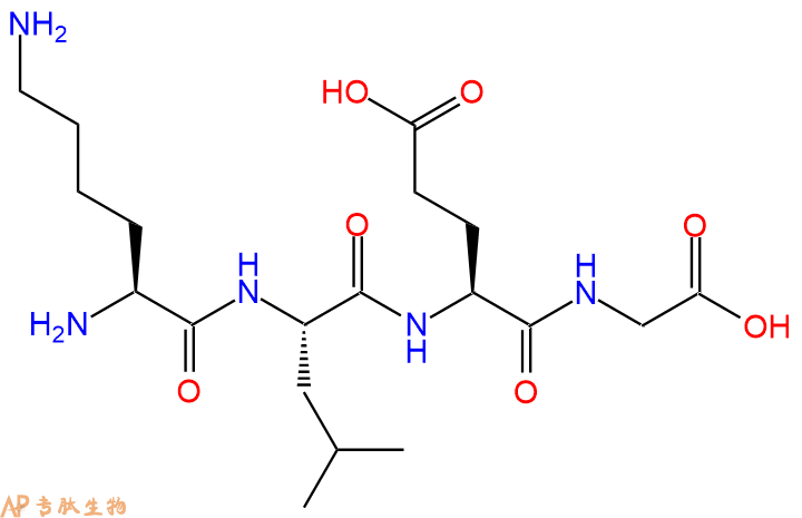 专肽生物产品H2N-Lys-Leu-Glu-Gly-OH