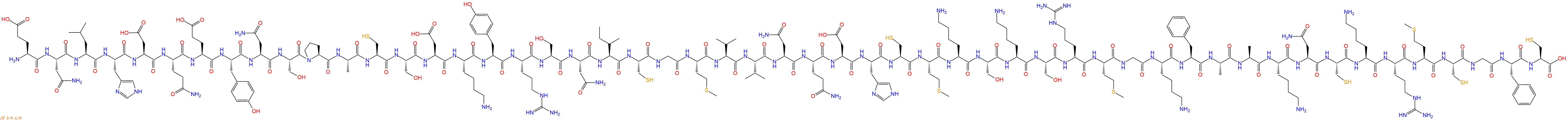 专肽生物产品H2N-Glu-Asn-Leu-His-Asp-Gln-Glu-Tyr-Asn-Ser-Pro-Ala-Cys-Ser-Asp-Lys-Tyr-Arg-Ser-Asn-Ile-Cys-Gly-Met-Val-Val-Asn-Gln-Asp-His-Cys-Met-Lys-Ser-Lys-Ser-Arg-Met-Gly-Lys-Phe-Ala-Ala-Lys-Asn-Cys-Lys-Arg-Met-Cys-Gly-Phe-Cys-OH