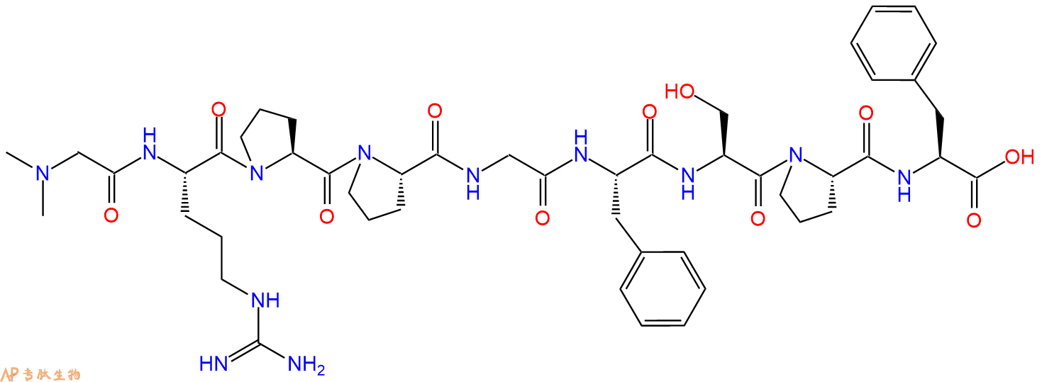 专肽生物产品H2N-Sar-Arg-Pro-Pro-Gly-Phe-Ser-Pro-Phe-OH