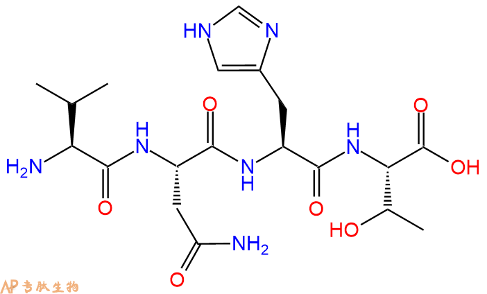 专肽生物产品H2N-Val-Asn-His-Thr-OH