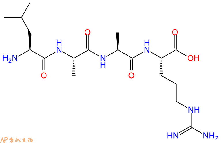 专肽生物产品H2N-Leu-Ala-Ala-Arg-OH