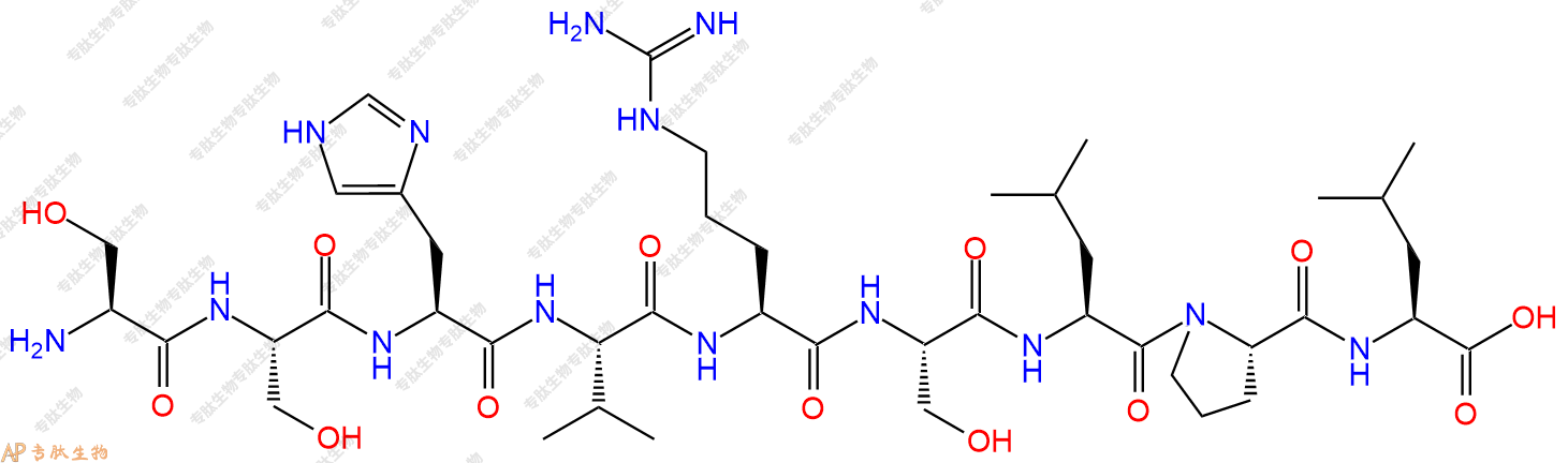 专肽生物产品H2N-Ser-Ser-His-Val-Arg-Ser-Leu-Pro-Leu-OH