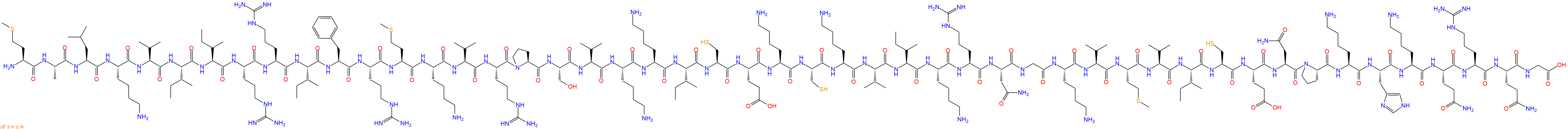 专肽生物产品H2N-Met-Ala-Leu-Lys-Val-Ile-Ile-Arg-Arg-Ile-Phe-Arg-Met-Lys-Val-Arg-Pro-Ser-Val-Lys-Lys-Ile-Cys-Glu-Lys-Cys-Lys-Val-Ile-Lys-Arg-Asn-Gly-Lys-Val-Met-Val-Ile-Cys-Glu-Asn-Pro-Lys-His-Lys-Gln-Arg-Gln-Gly-OH