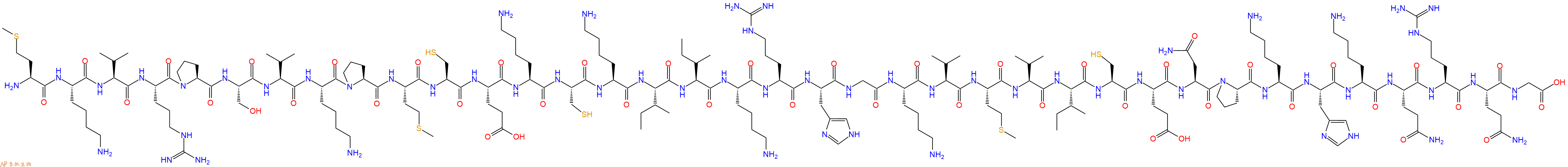 专肽生物产品H2N-Met-Lys-Val-Arg-Pro-Ser-Val-Lys-Pro-Met-Cys-Glu-Lys-Cys-Lys-Ile-Ile-Lys-Arg-His-Gly-Lys-Val-Met-Val-Ile-Cys-Glu-Asn-Pro-Lys-His-Lys-Gln-Arg-Gln-Gly-OH