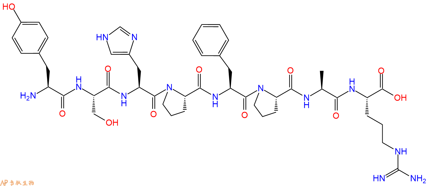 专肽生物产品H2N-Tyr-Ser-His-Pro-Phe-Pro-Ala-Arg-OH
