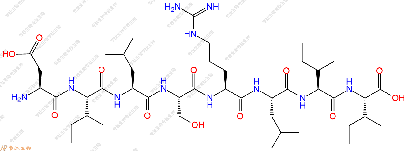 专肽生物产品H2N-Asp-Ile-Leu-Ser-Arg-Leu-Ile-Ile-OH